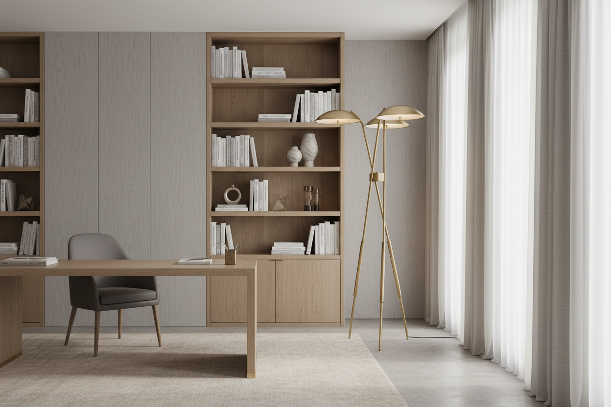 Solid Copper Tripod Floor Lamp Triple Disc Mid Century Italian Style 198cm Casalolalights Luxury Lamps for Interior