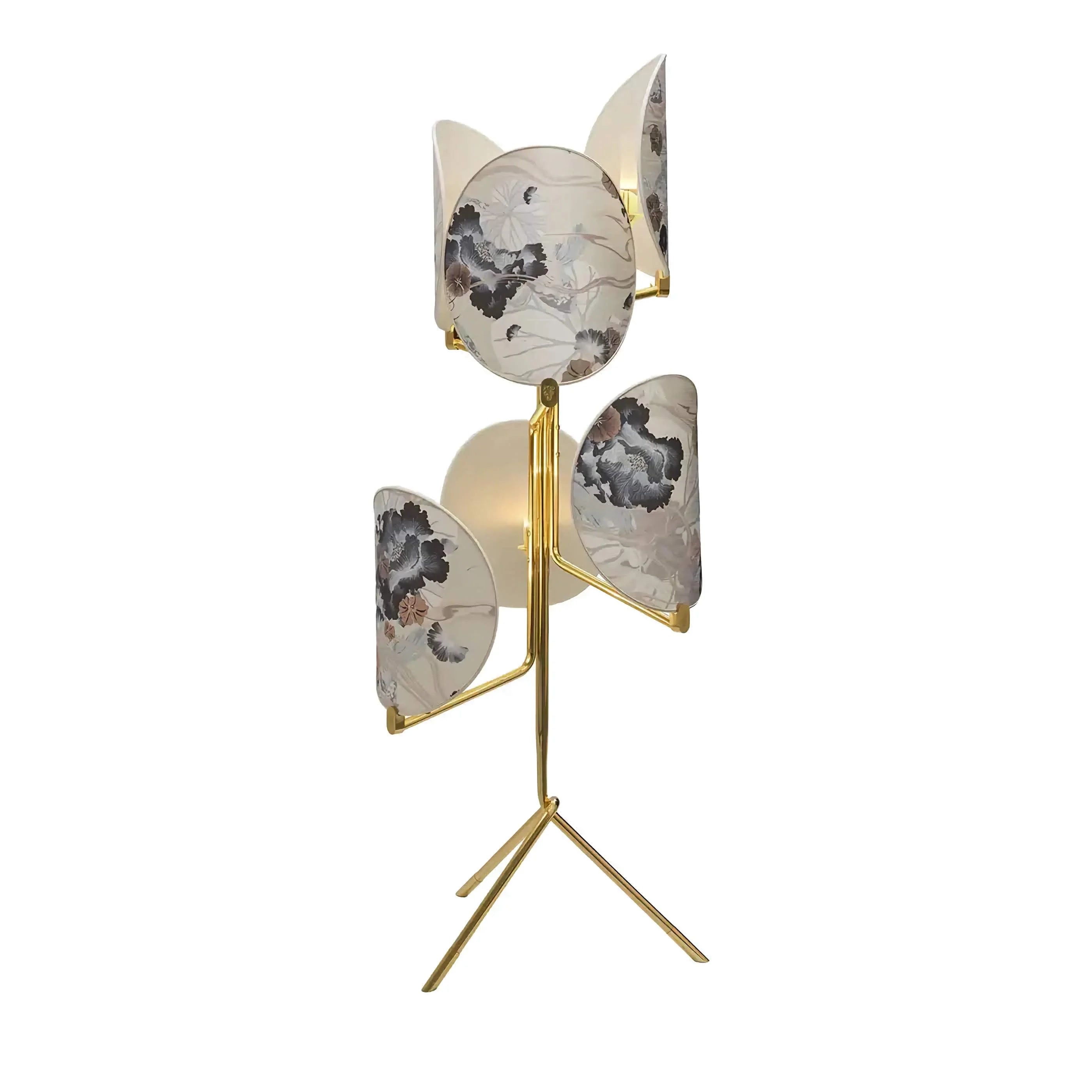 Brass Twig Floral Screen Branch Floor Lamp | Atelier Hana Modern Ul-listed Led-ready