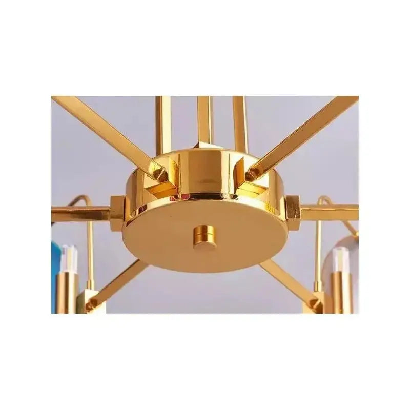 Semi-flush Mount Ceiling Lamp - the Two Tier Agate Chandelier for Living Rooms and Kitchens - Chandeliers