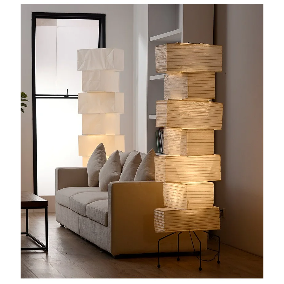 Isamu Noguchi Akari Light Sculpture Model Uf4 L10 Handcrafted | Floor Lamp for Living Room