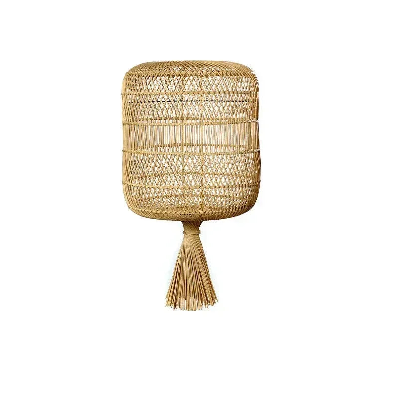 Vintage Handcrafted Bamboo Lamp Collection Floor Lamps Pendant Natural Material - Lamps