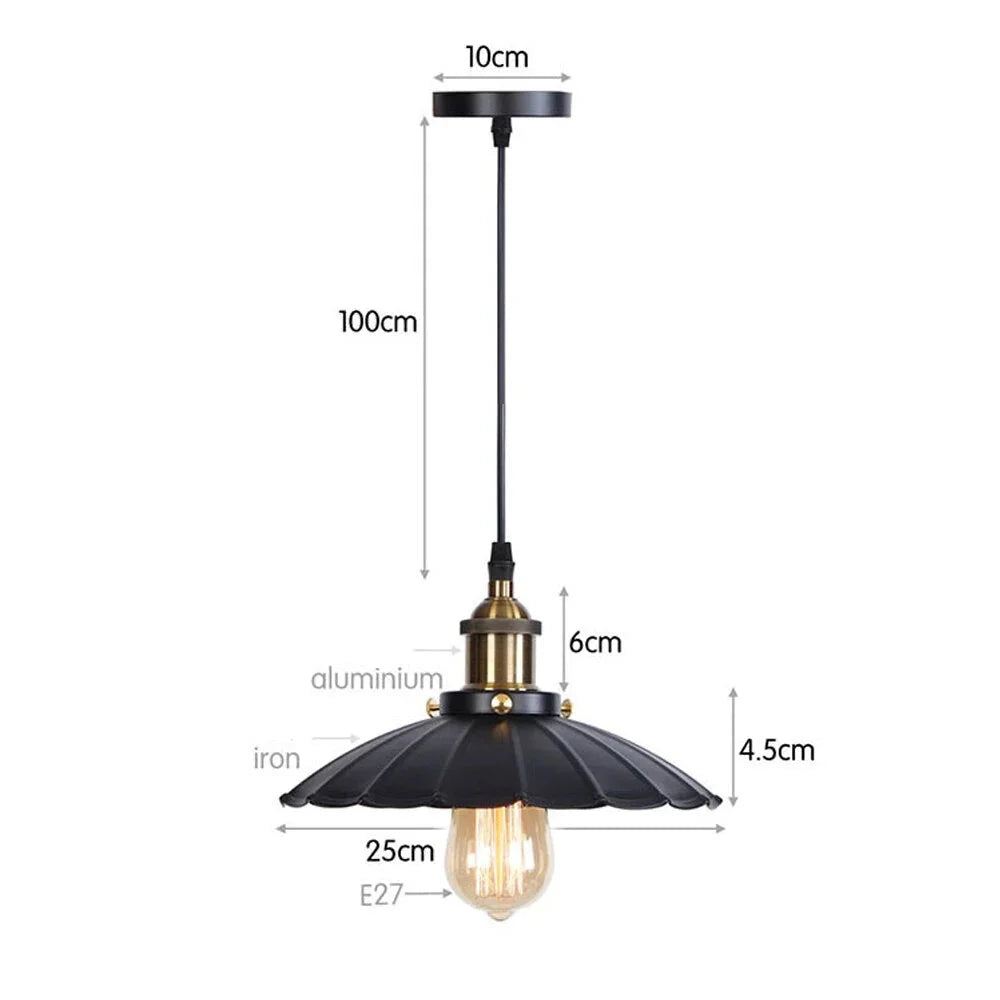 Vintage Industrial Metal Single Pendant Lighting | Ceiling Light Fixtures | Casalola Casalolalights Luxury Lamps