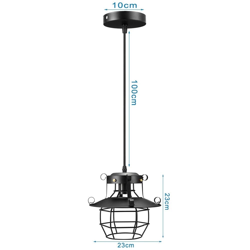 Vintage Industrial Metal Single Pendant Lights Bar Restaurant Kitchen Island Dining Room - Lamps