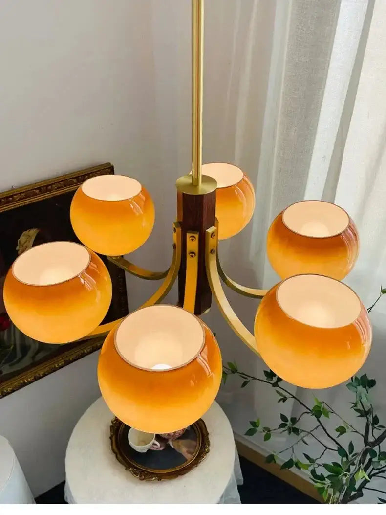 Vintage Orbital Chandelier for Living Room Dining - Semi-flush Mounts
