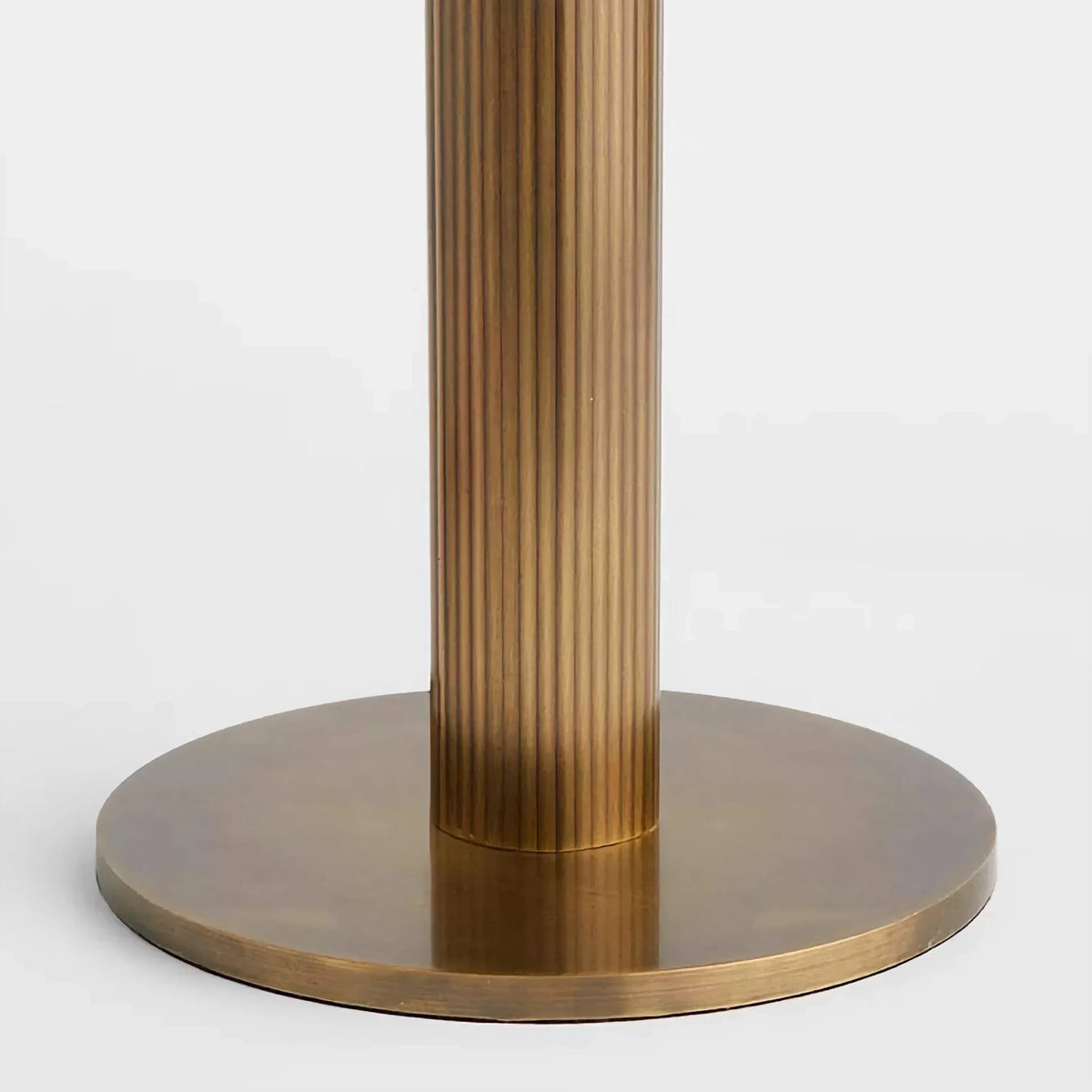 Vintage Glass and Brass Table Lamp for Bedroom Living Room | Ribbed Shade Hammered Dimmable Option Casalola Lights