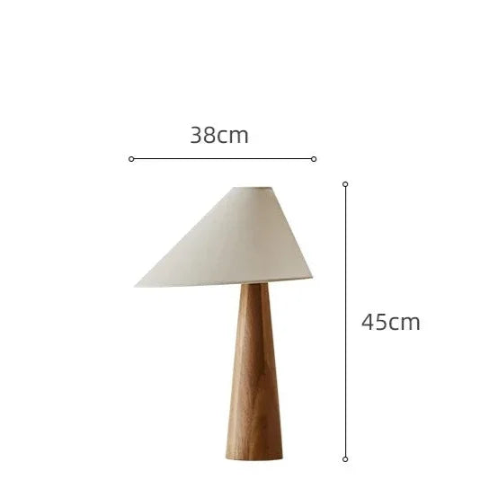 Vintage Solid Wood Table Lamp Japandi Lamps Unique Earth Tones Casalolalights Luxury Lamps for Interior Designers