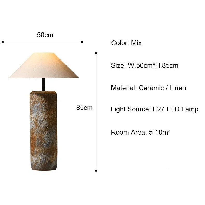 Japandi Floor Lamp | Luxurious Ceramic Standing Light for Living Rooms & Bedrooms