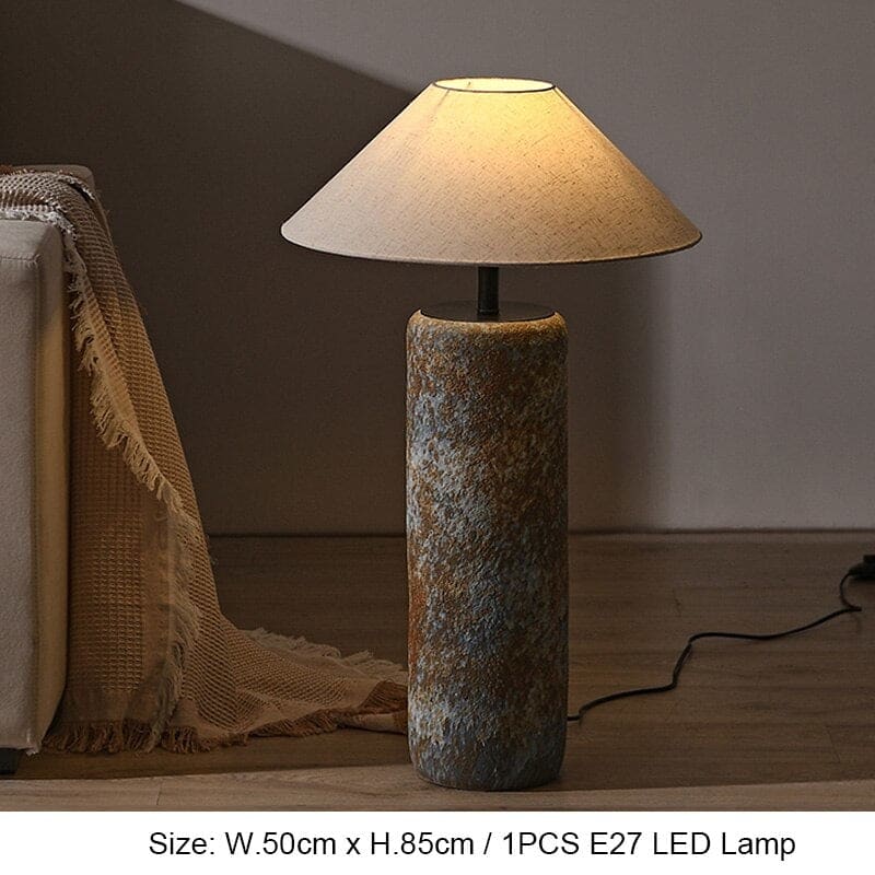 Japandi Floor Lamp | Luxurious Ceramic Standing Light for Living Rooms & Bedrooms - Table Lamps