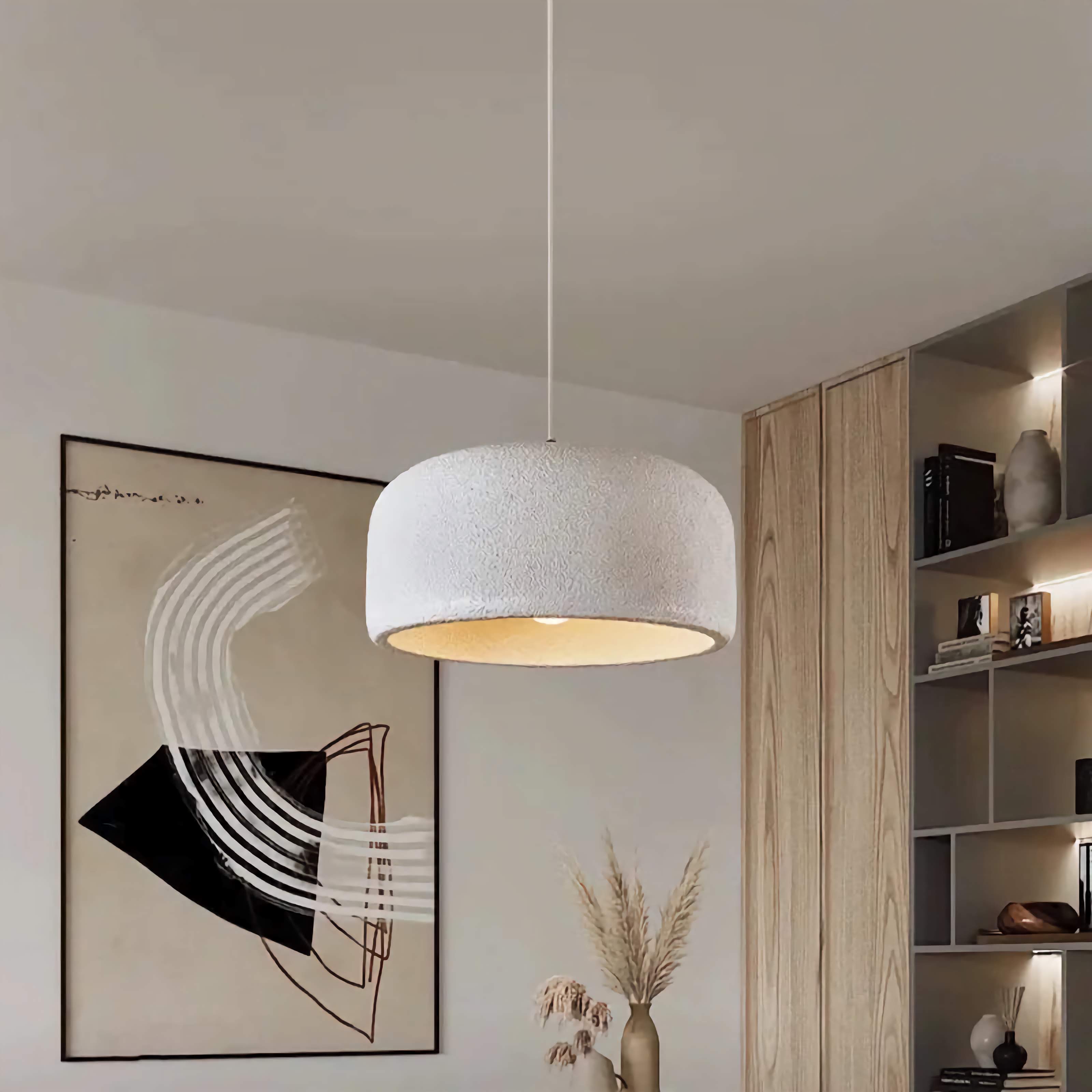 Wabi-sabi Dome Resin Pendant Light for Dining Room Living Bedroom | Japandi Decor