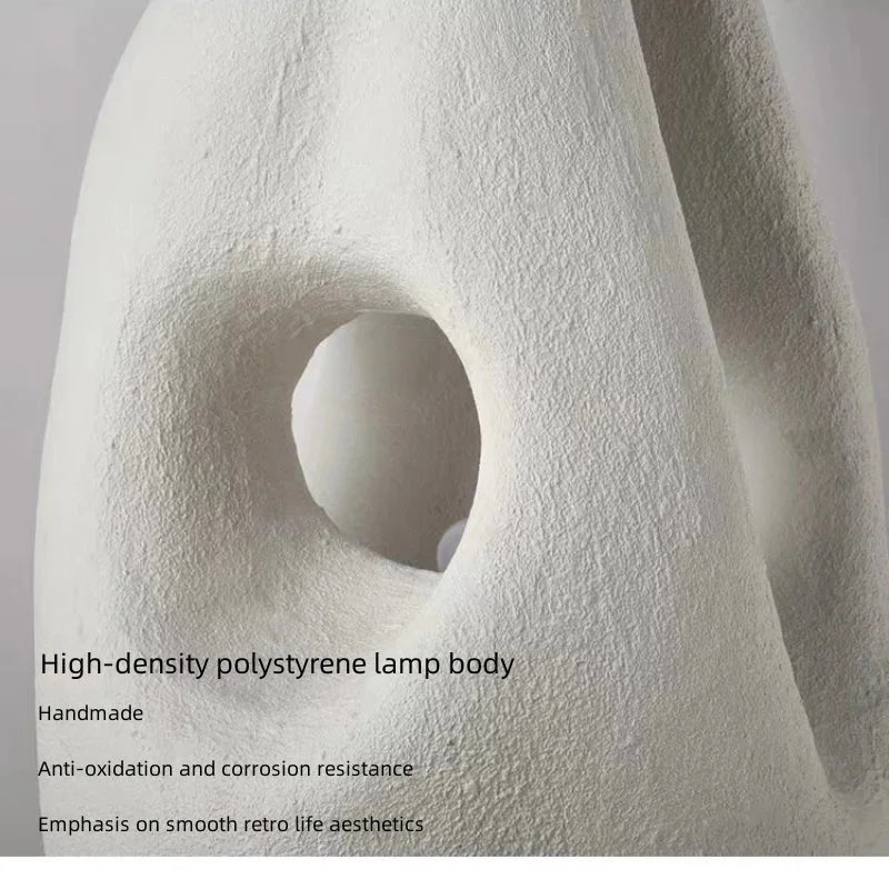 Wabi Sabi Luxury Modern Minimalism White Floor Lamp for Living Room Bedroom