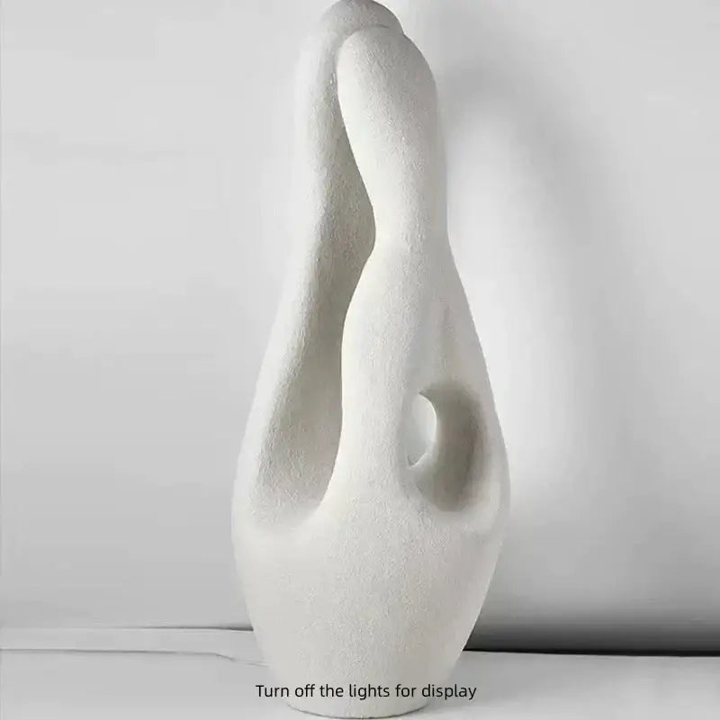 Wabi-sabi Luxury Modern Minimalism White Floor Lamp for Living Room Bedroom - Lamps