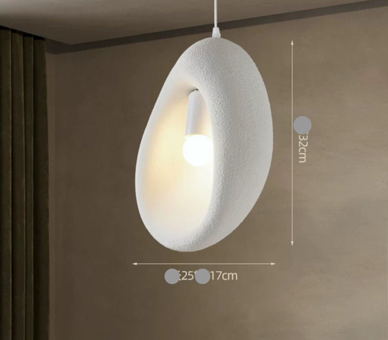 Wabi Sabi Ceiling Light Fixtures | Minimalist Resin Lighting for Warm Elegant Interiors - Pendant Lamps