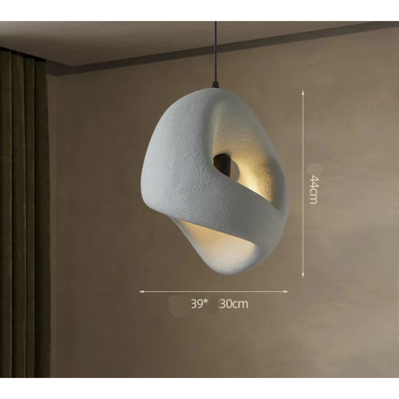 Wabi Sabi Ceiling Light Fixtures | Minimalist Resin Lighting for Warm Elegant Interiors