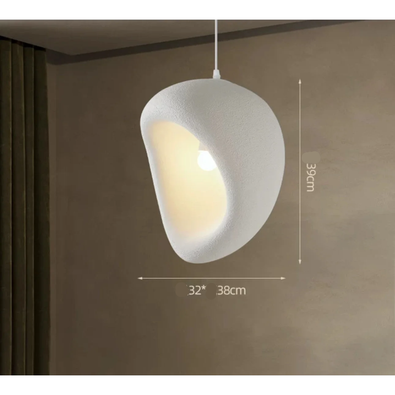 Wabi Sabi Ceiling Light Fixtures | Minimalist Resin Lighting for Warm Elegant Interiors