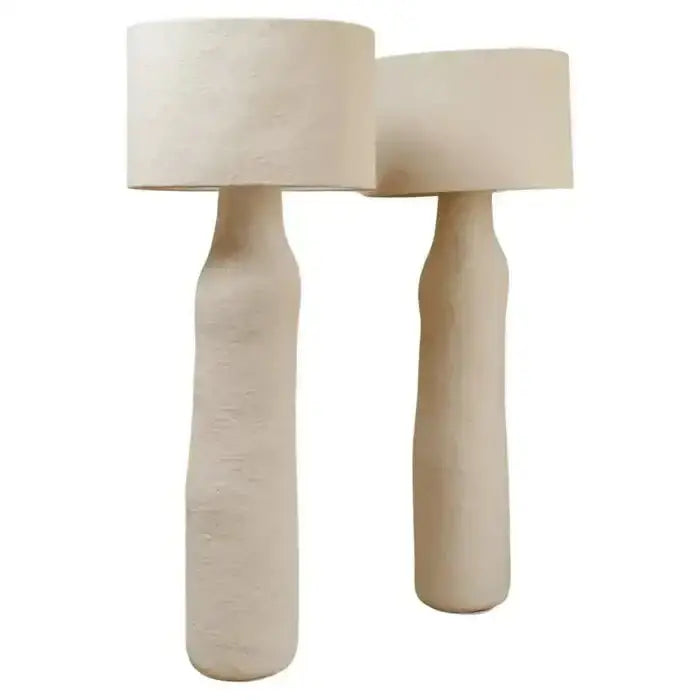 Floor Lamp for Living Room | Minimalist Resin Light for Modern Interiors - Lamps