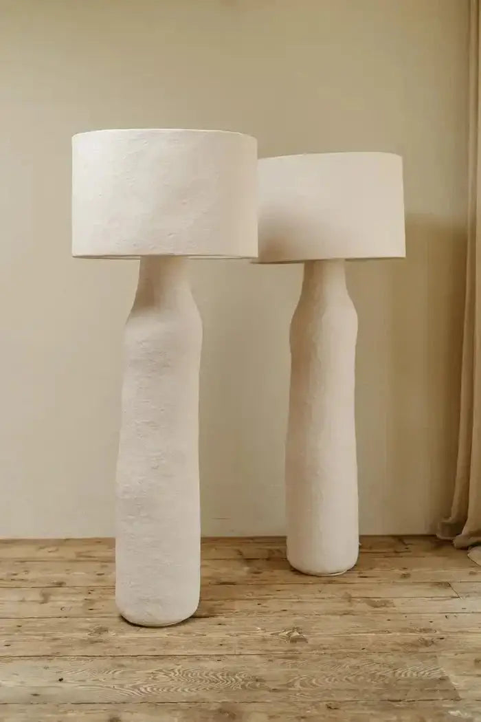 Floor Lamp for Living Room | Minimalist Resin Light for Modern Interiors - Lamps