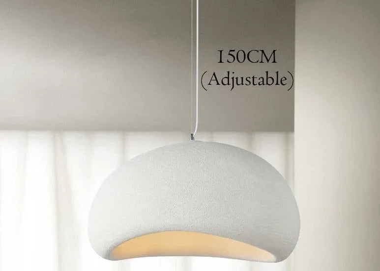 Wabi-sabi Pendant Light 20-80cm | Organic Cast-resin Sculptural Lamp Japandi Minimalist Dining & Foyer Casalolalights
