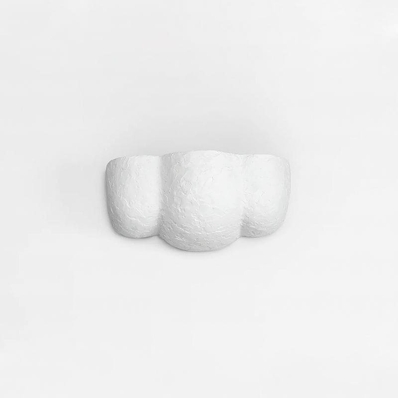 Wabi-sabi Plaster Wall Sconce – Sculptural Light for Hallway & Bedroom - Sconces