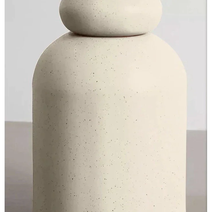 Stacked Sculptural Resin Floor Lamp | Dimmable Modern Accent Light