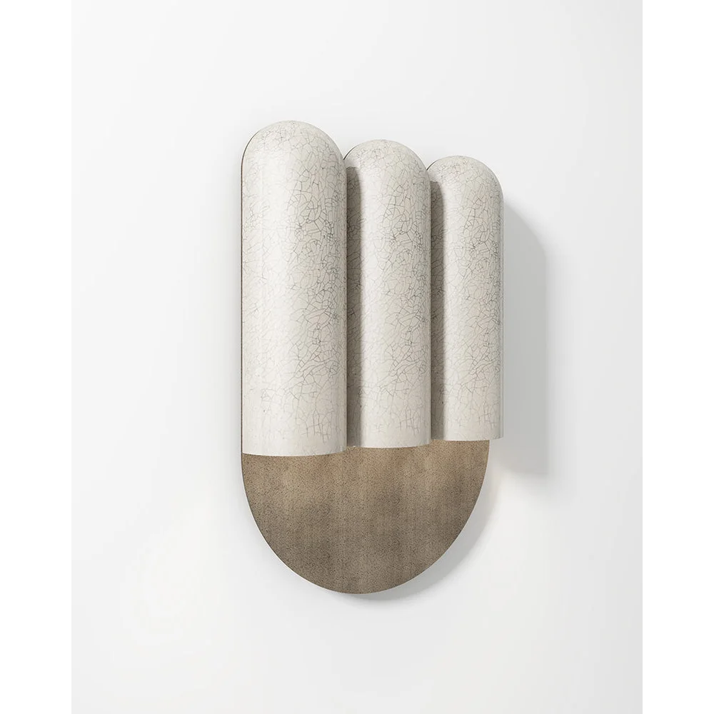 Triple Ceramic Crackle Wall Sconce Bronze – Modern Hallway Bedroom Accent Light Casalolalights Luxury Lamps