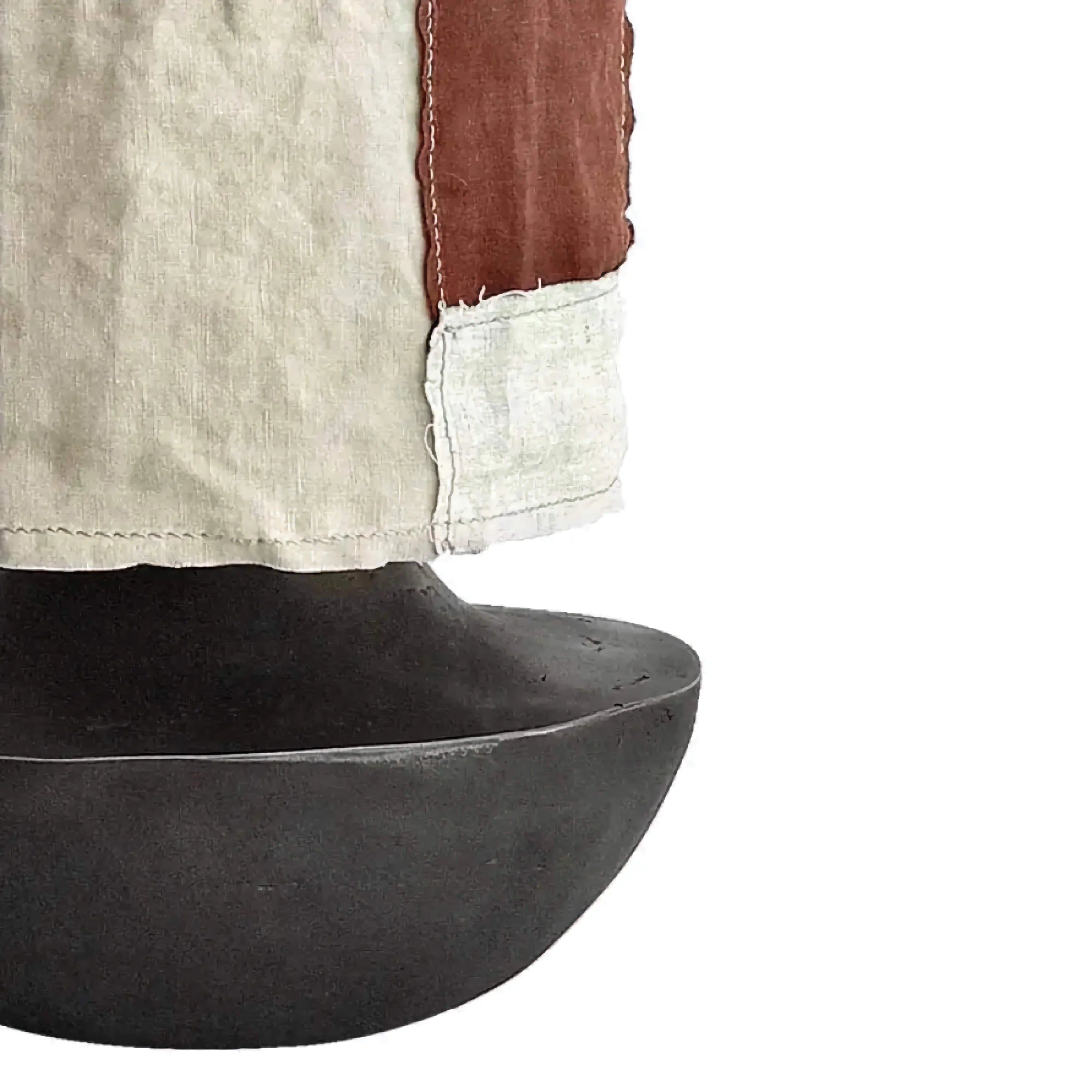 Wabi-sabi ceramic table lamp full view