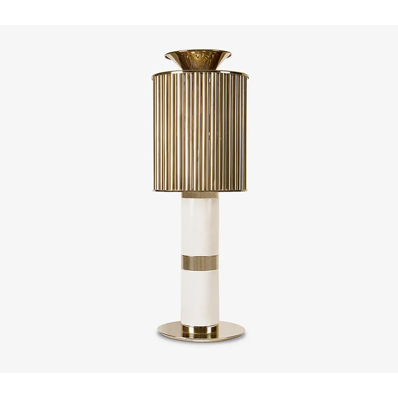 Black Marble & Brass Table Lamp | Art Deco Statement Lighting Casalolalights Luxury Lamps for Interior Designers