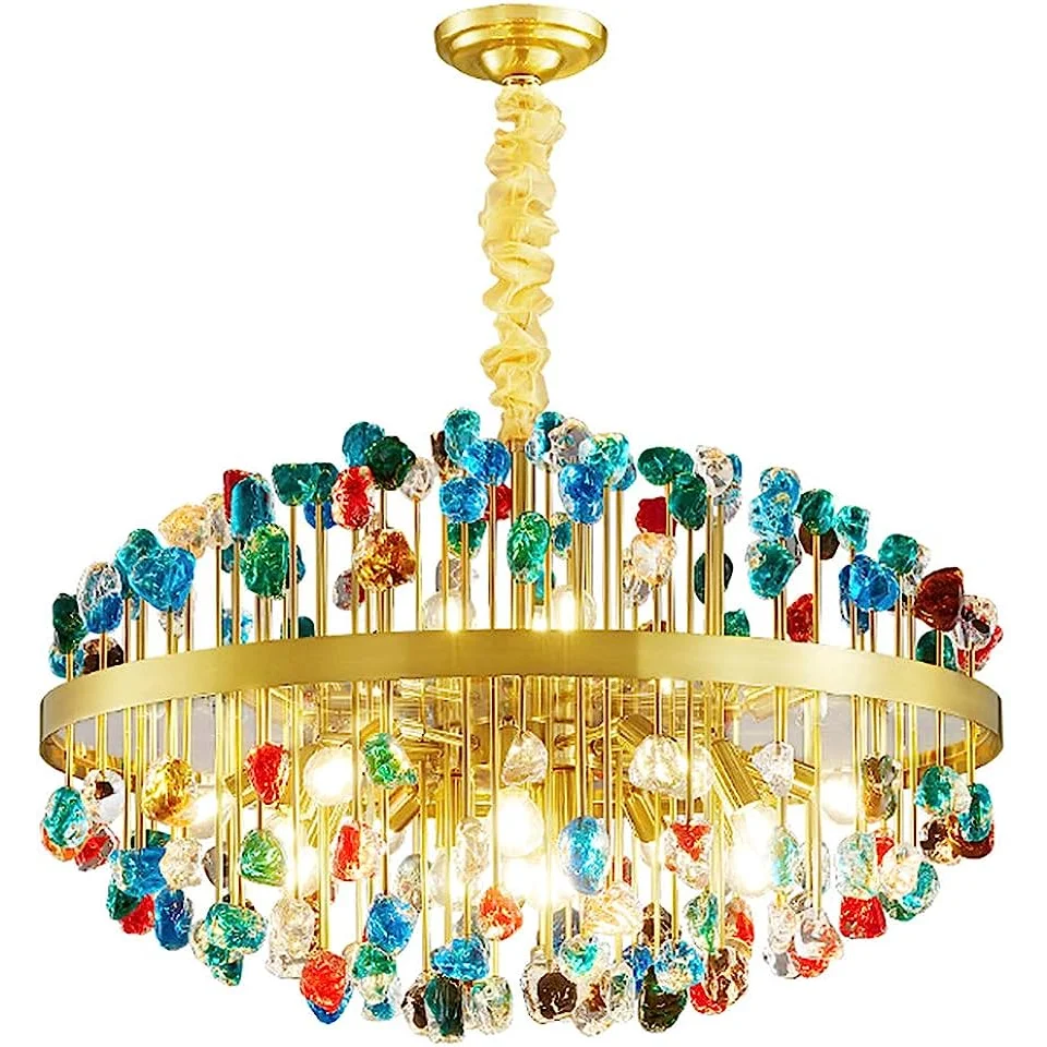 Luxury Chandelier | Colorful Crystal for Living Room Dining Hotel