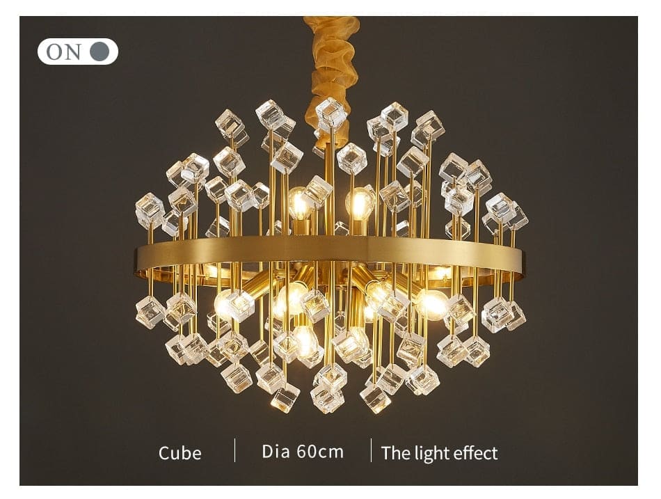 Luxury Chandelier | Colorful Crystal for Living Room Dining Hotel - Chandeliers
