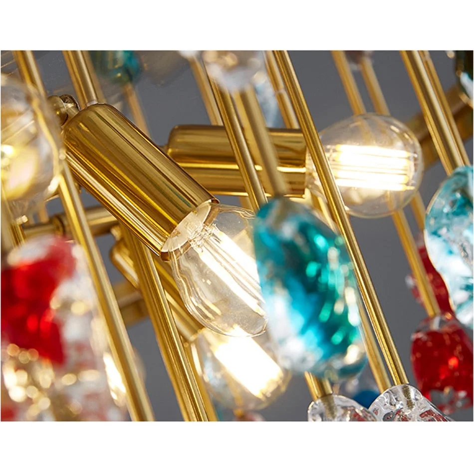 Luxury Chandelier | Colorful Crystal for Living Room Dining Hotel