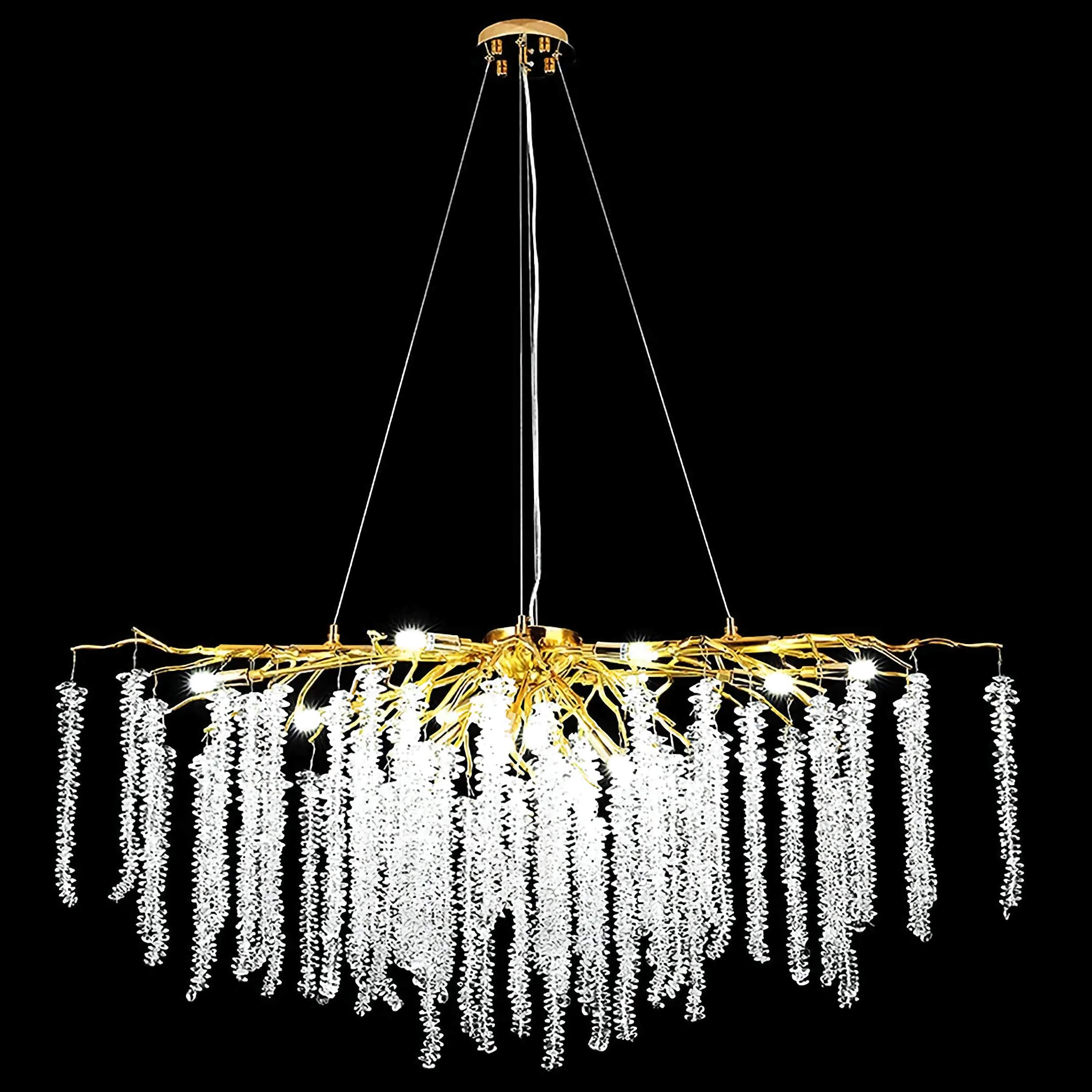 Real Crystal Chandelier | Wisteria Luxury Lighting for Stairs Living Room Restaurants Casalolalights Luxury Lamps