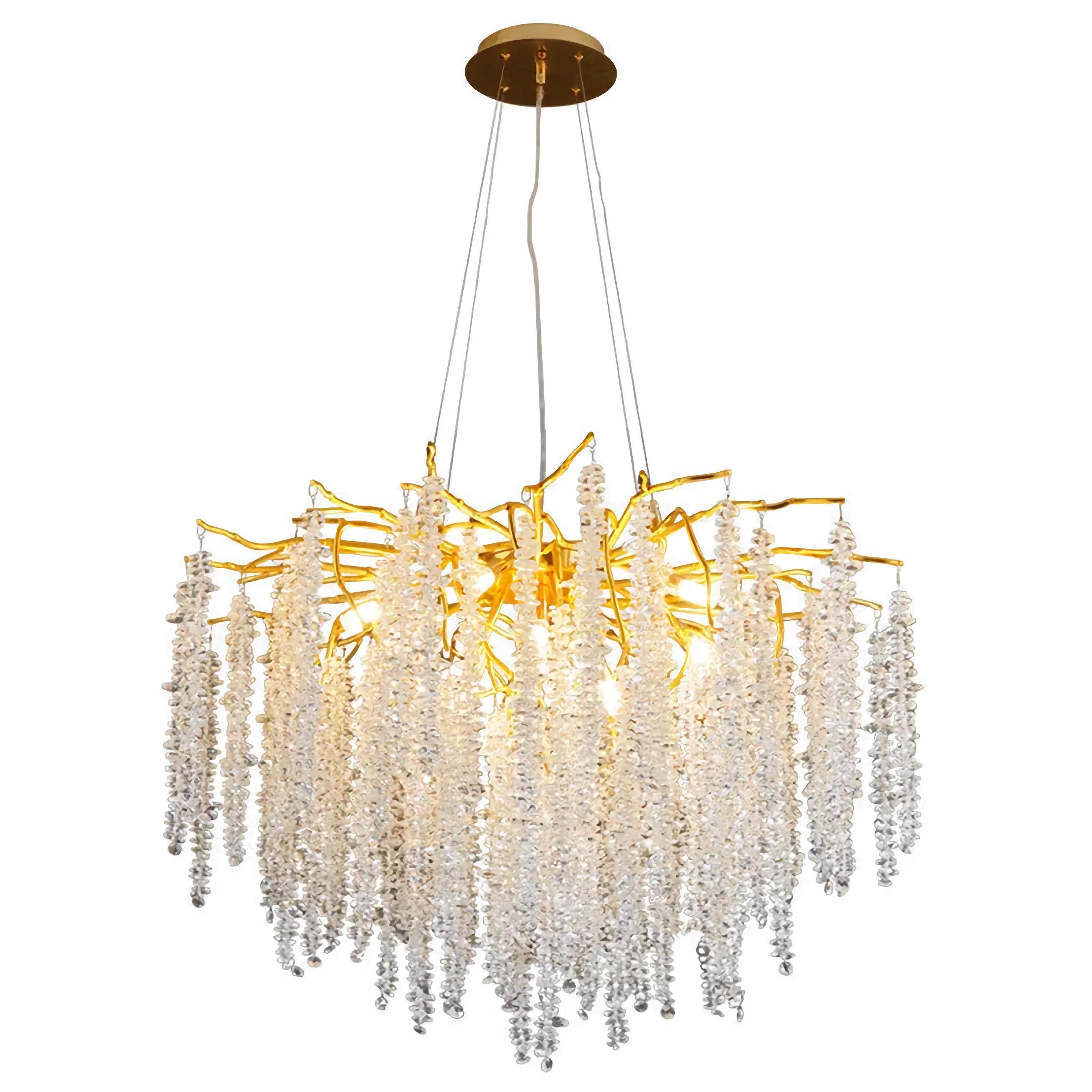 Real Crystal Chandelier | Wisteria Luxury Lighting for Stairs Living Room Restaurants Casalolalights Luxury Lamps