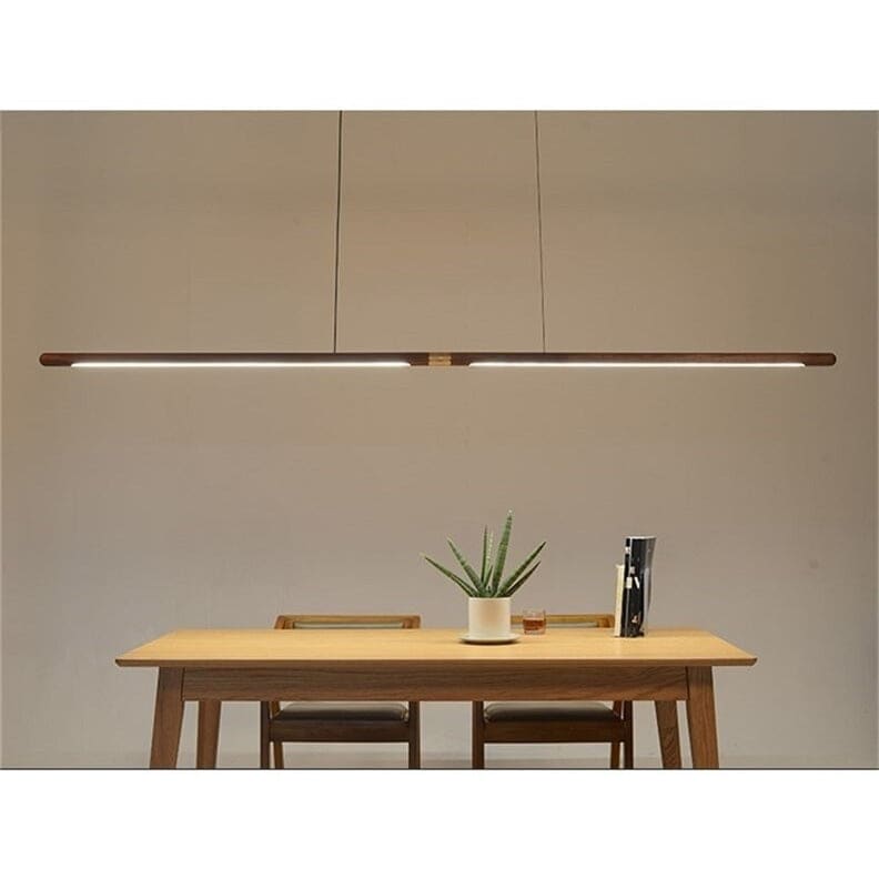 Wood Kitchen Linear Pendant Lighting Contemporary Decor - Lamps