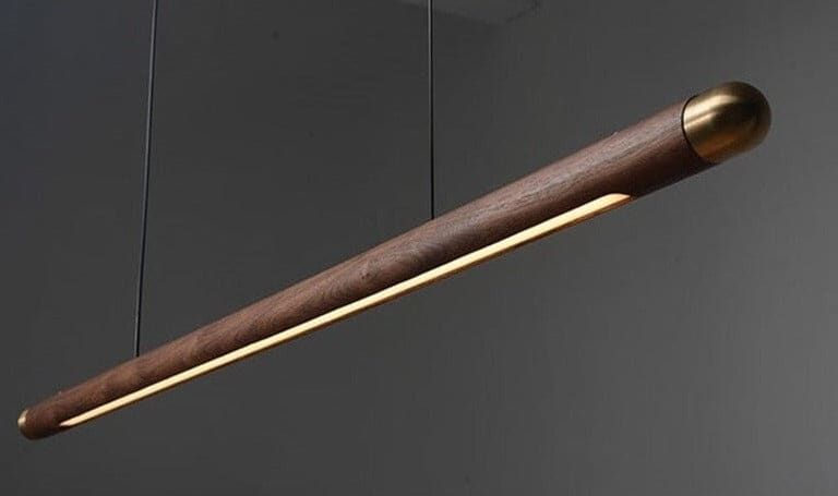 Wood Kitchen Linear Pendant Lighting Contemporary Decor - Lamps