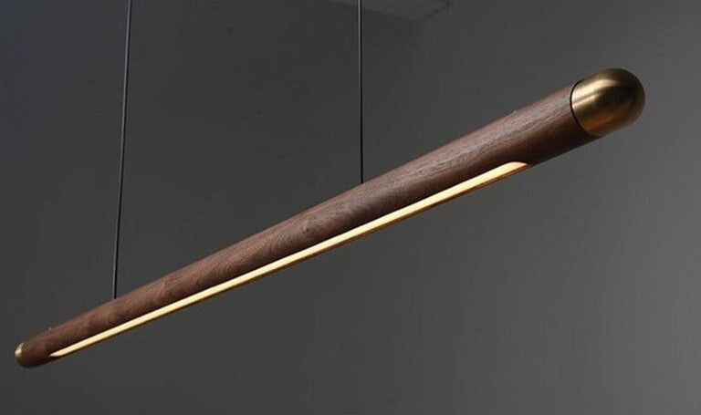 Wood Kitchen Linear Pendant Lighting Contemporary Decor - Lamps
