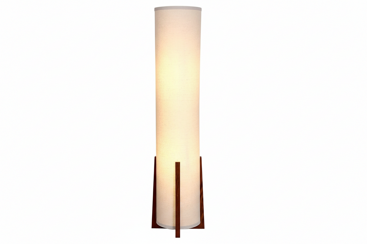 Wood Table Lamp or Floor with Linen Shade for Bedroom and Living Room | Japandi Dimmable Option Casalola Lights Luxury