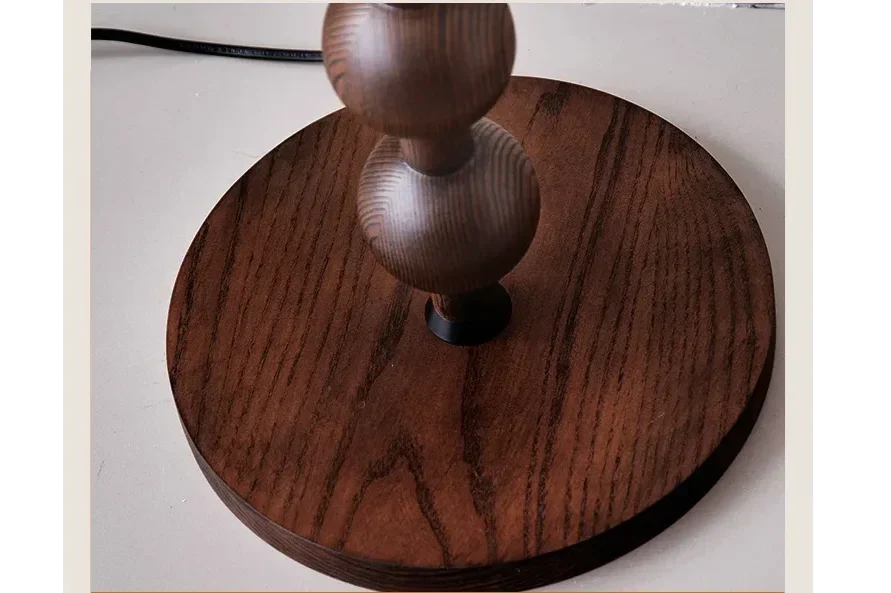 Smart Floor Lamp Wood Tone & Fabric Shade | 178cm Tall Remote App Control 2700k to 3500k Casalola Lights Luxury Lamps