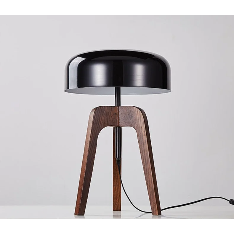 Tripod Table Lamp Wood Black Acrylic Lampshade and Floor Lighting Japandi Decor Casalolalights Luxury Lamps