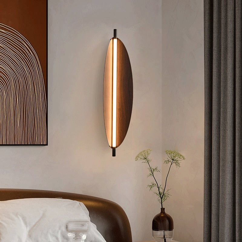 Walnut Wall Light Fixtures | Bedside Lights | Minimalist Lamps | Casalola - Sconces