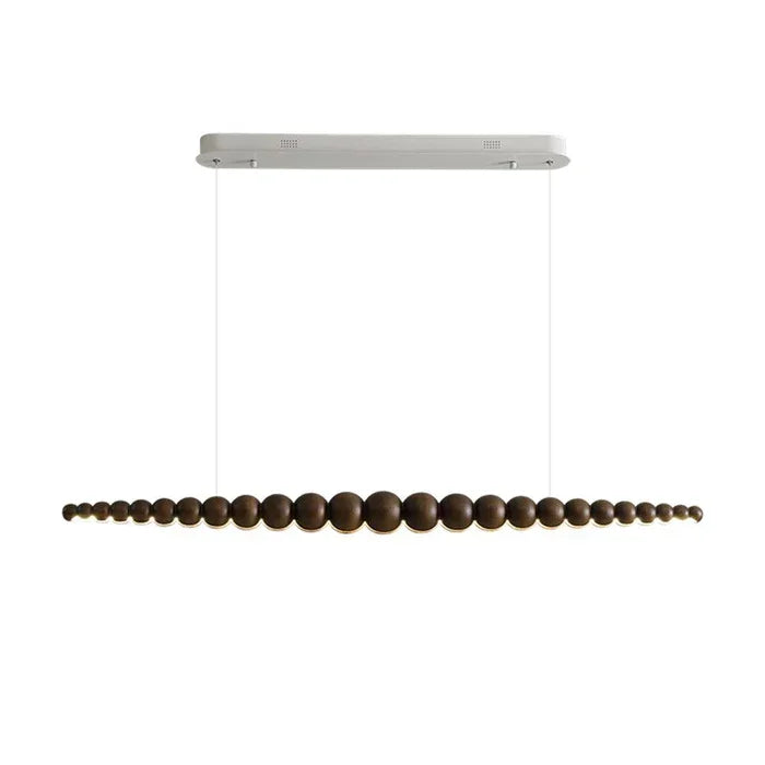 Wooden Beads Bar Pendant Lighting | Modern Led Kitchen Island Dining Room | Casalola Casalolalights Luxury Lamps