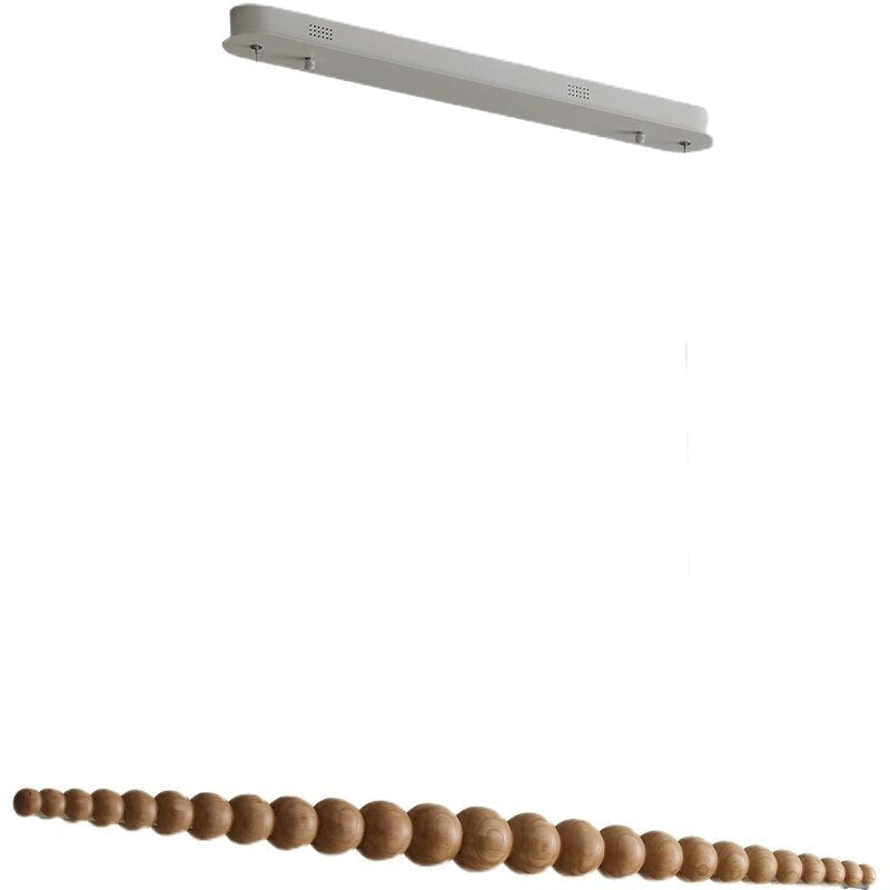 Wooden Beads Bar Pendant Lighting | Modern Led Kitchen Island Dining Room | Casalola - Lamps