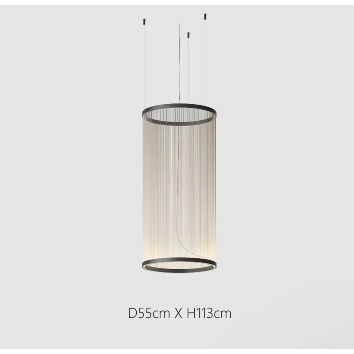 Woven Thread Pendant Light for Dining Room or Stairwell | Red Green Cream 14.6 to 48.8 Inch Led Casalola Lights Luxury