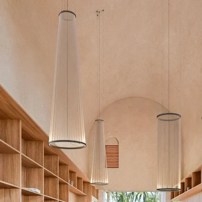 Woven Thread Pendant Light for Dining Room or Stairwell | Red Green Cream 14.6 to 48.8 Inch Led Casalola Lights Luxury