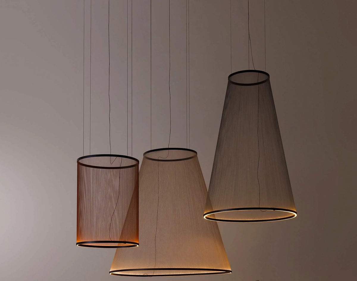 Woven Thread Pendant Light for Dining Room or Stairwell | Red Green Cream 14.6 to 48.8 Inch Led Casalola Lights Luxury