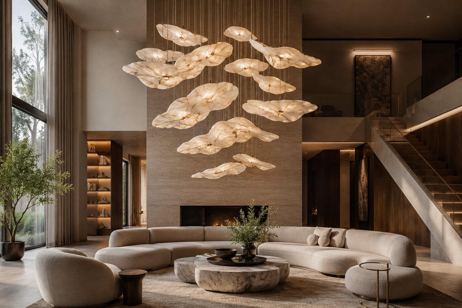 Sculptural Lighting Is Replacing Art in Luxury Interiors