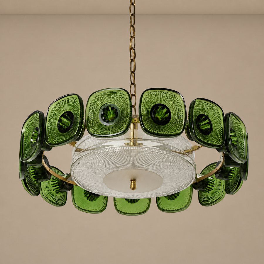 Olive Crystal Chandelier