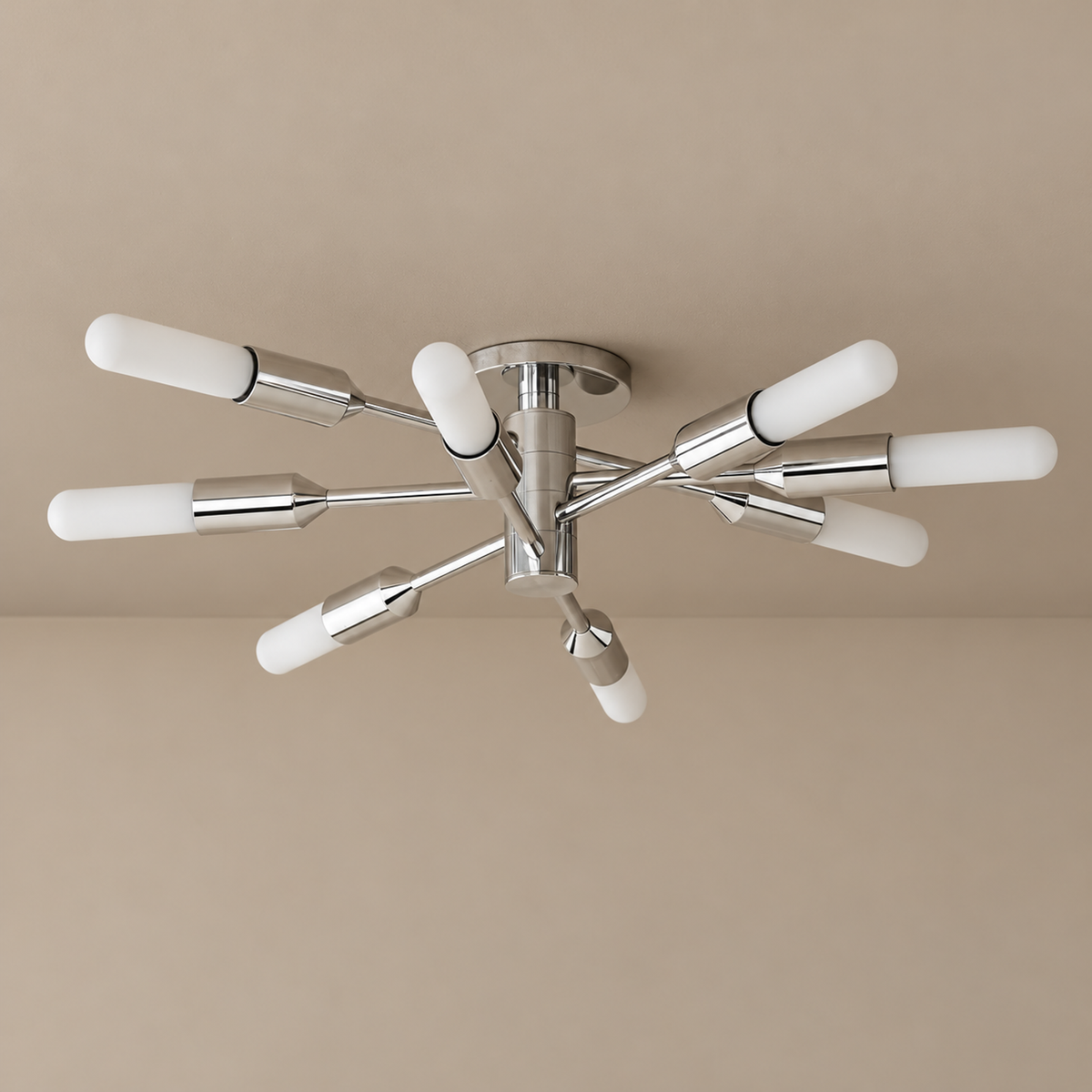 Arnaud Silver Sputnik Flush Mount