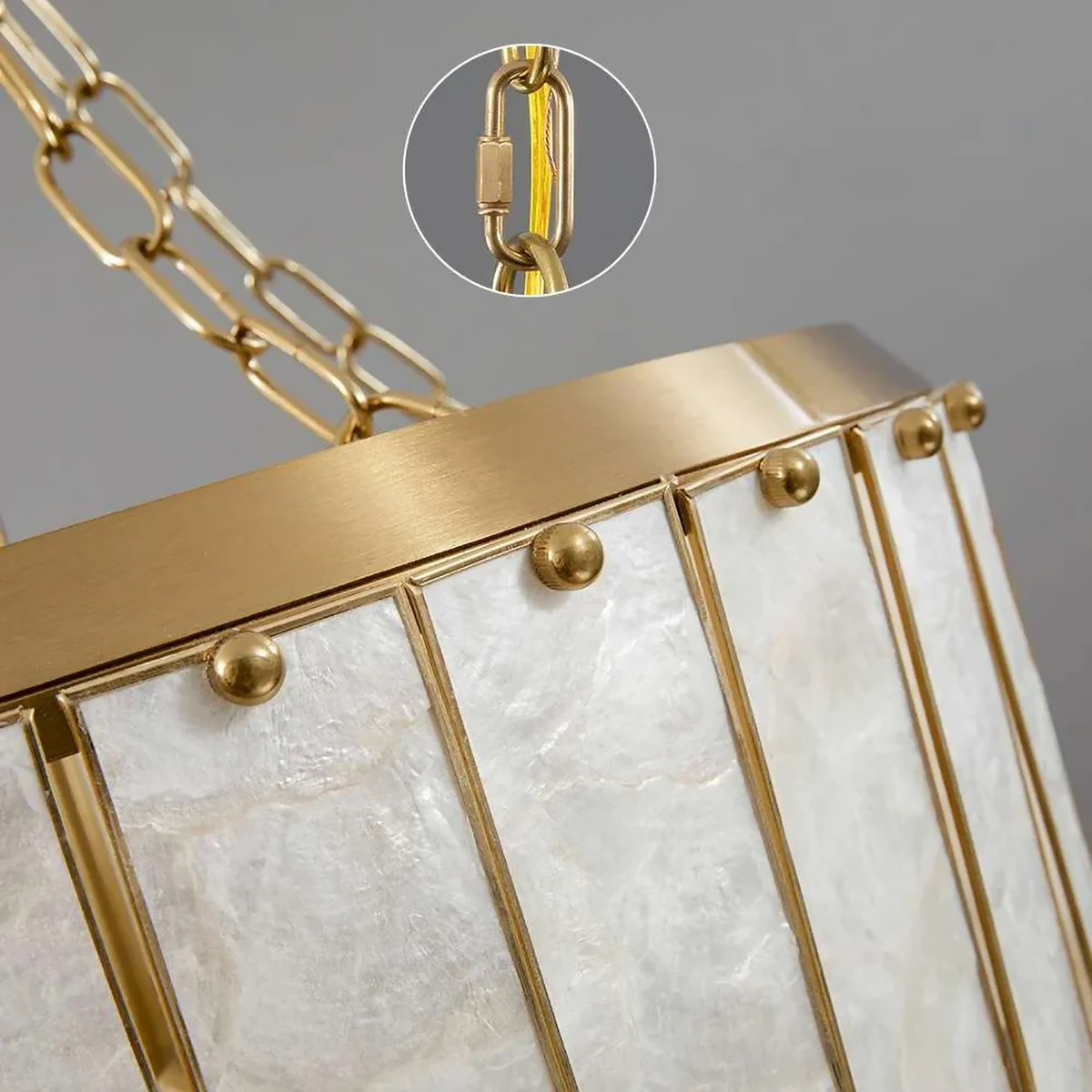 DOUBLE ROUND SHELL CHANDELIER | CLFRT05K