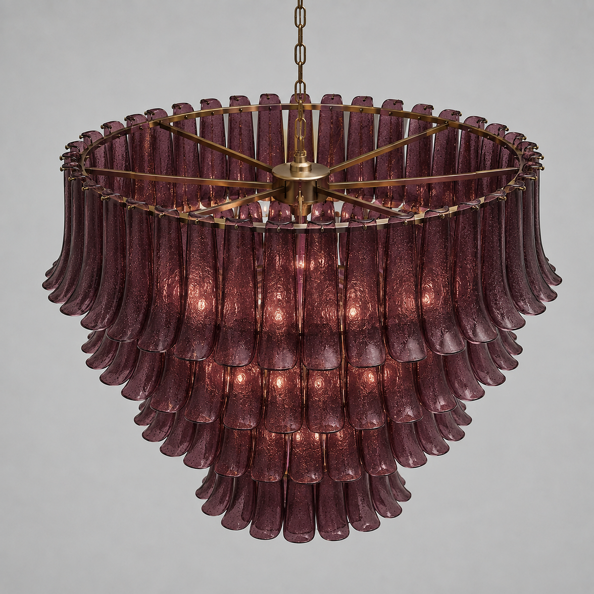 The Orbis Chandelier | Sculptural Glass & Brass | CLND006