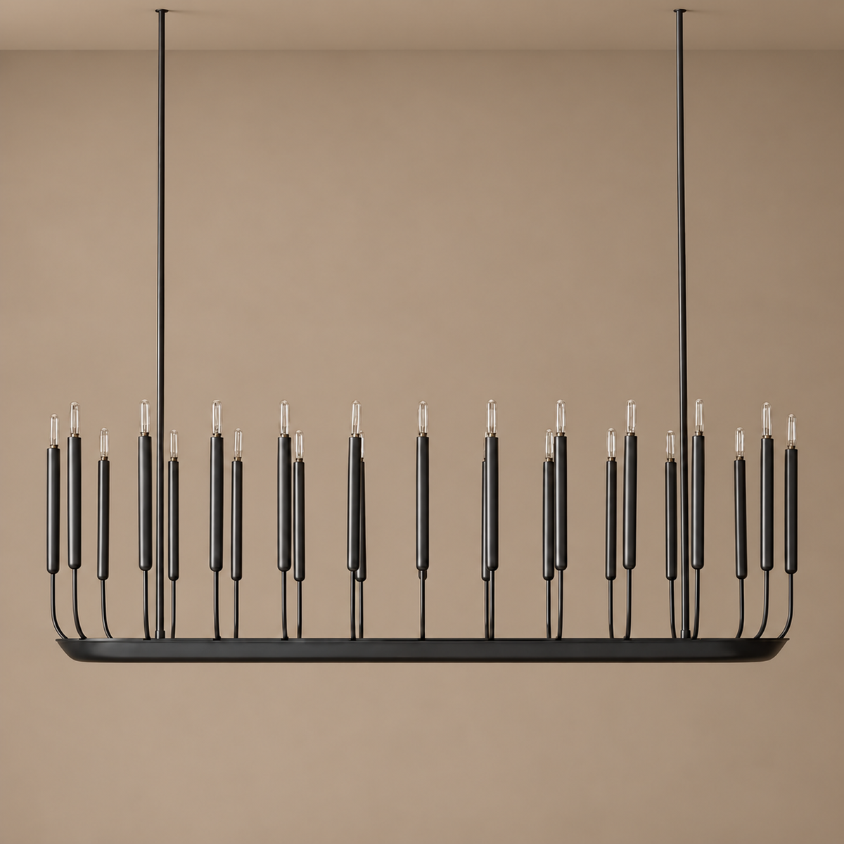 Architectural Candle Chandelier | Black | CLFRH0510B
