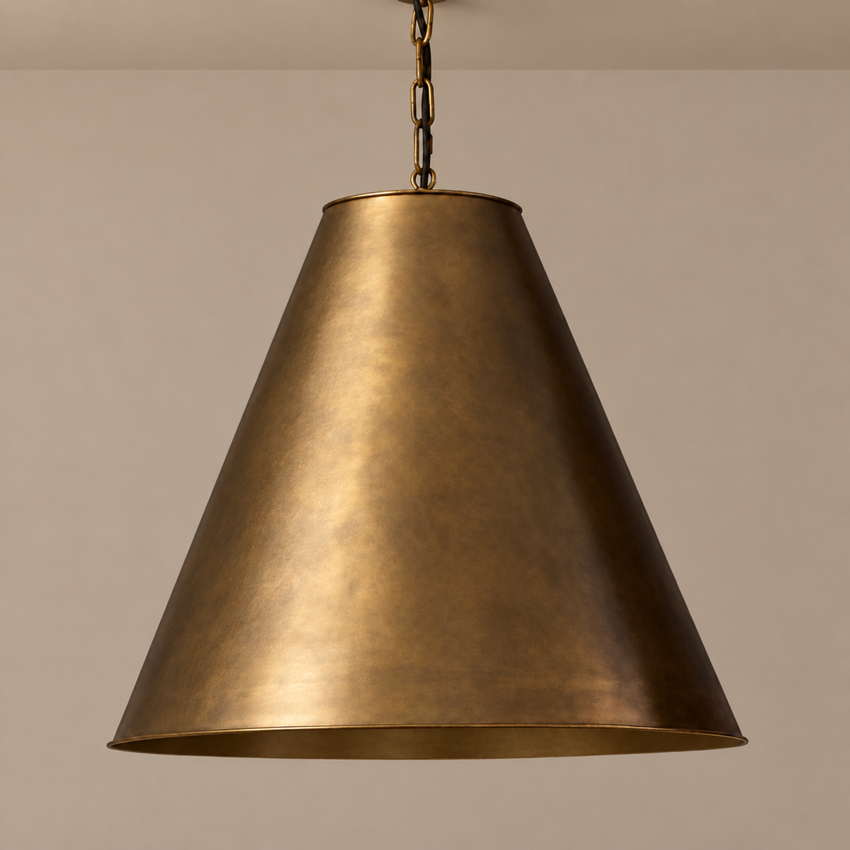 Brass Cone Pendant | Patinated | CLKS0A2